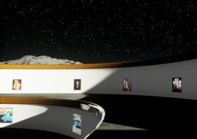 Moon Quarry East Wall - interactive art exhibition virtual gallery curat10n immersive 3d vr game technology space tech design visualization innovation