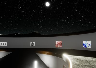 Moon Quarry West Wall - interactive art exhibition virtual gallery curat10n immersive 3d vr game technology space tech design visualization innovation