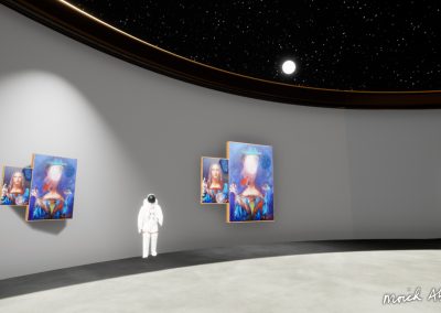 Landing Zone - Moich Moon Gallery - Curat10n virtual art exhibition 3D interactive app download