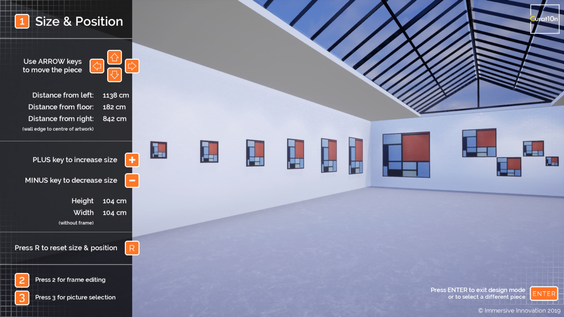 Exhibition Editor - Design & Plan - Virtual Gallery - Curat10n